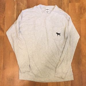 Gray VS Pink Long Sleeve Tee - Size S